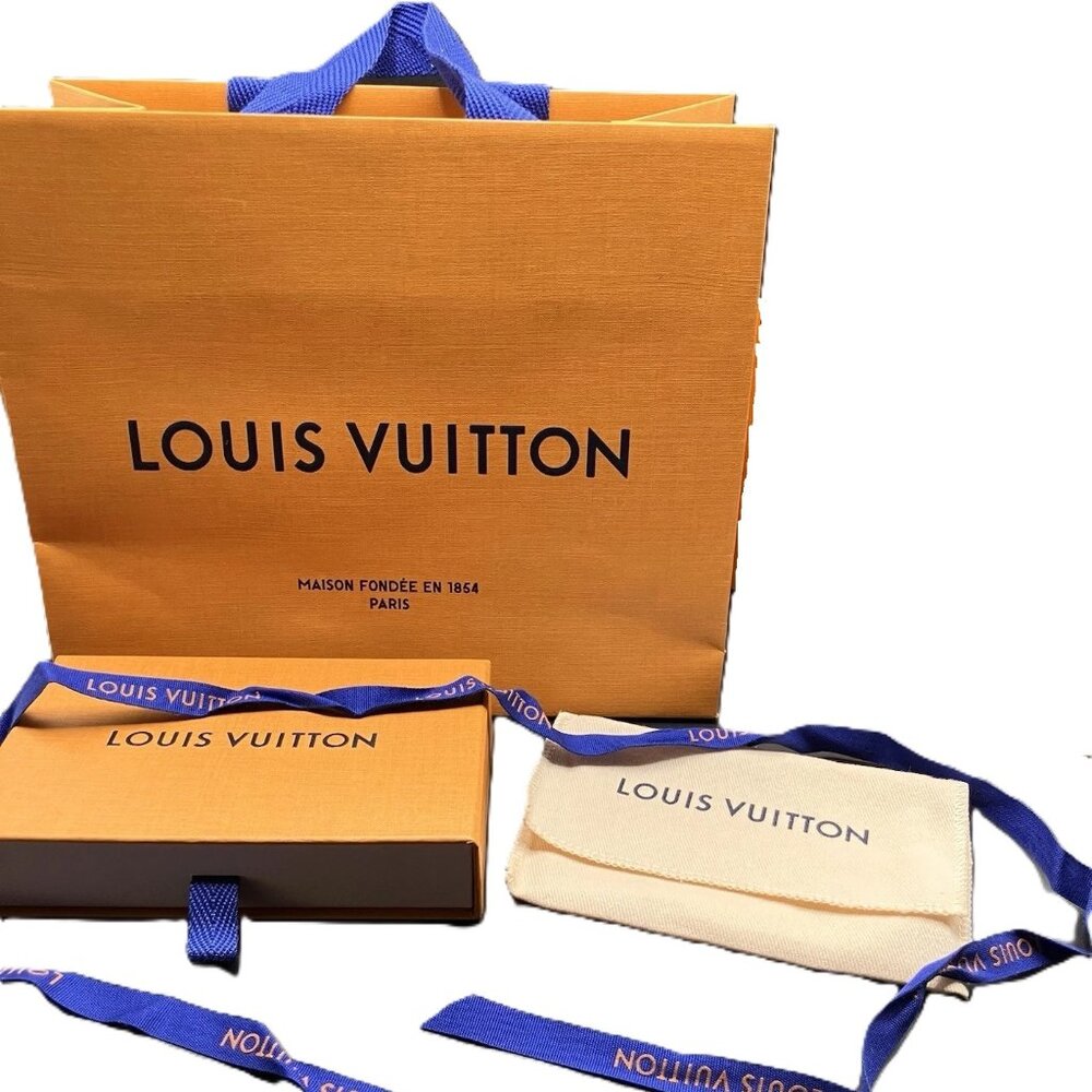 Authentic Louis Vuitton- Wallet Empty Box - Dust Bag- Ribbon  and Gift Bag